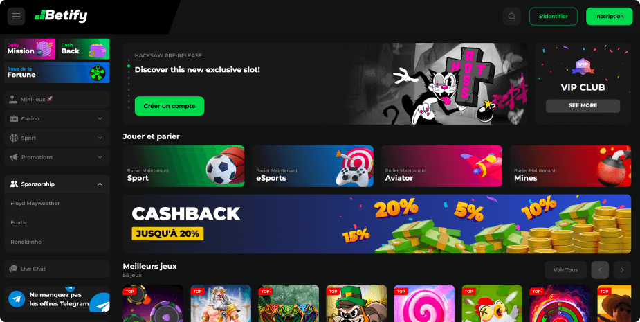 Betify Casino banner